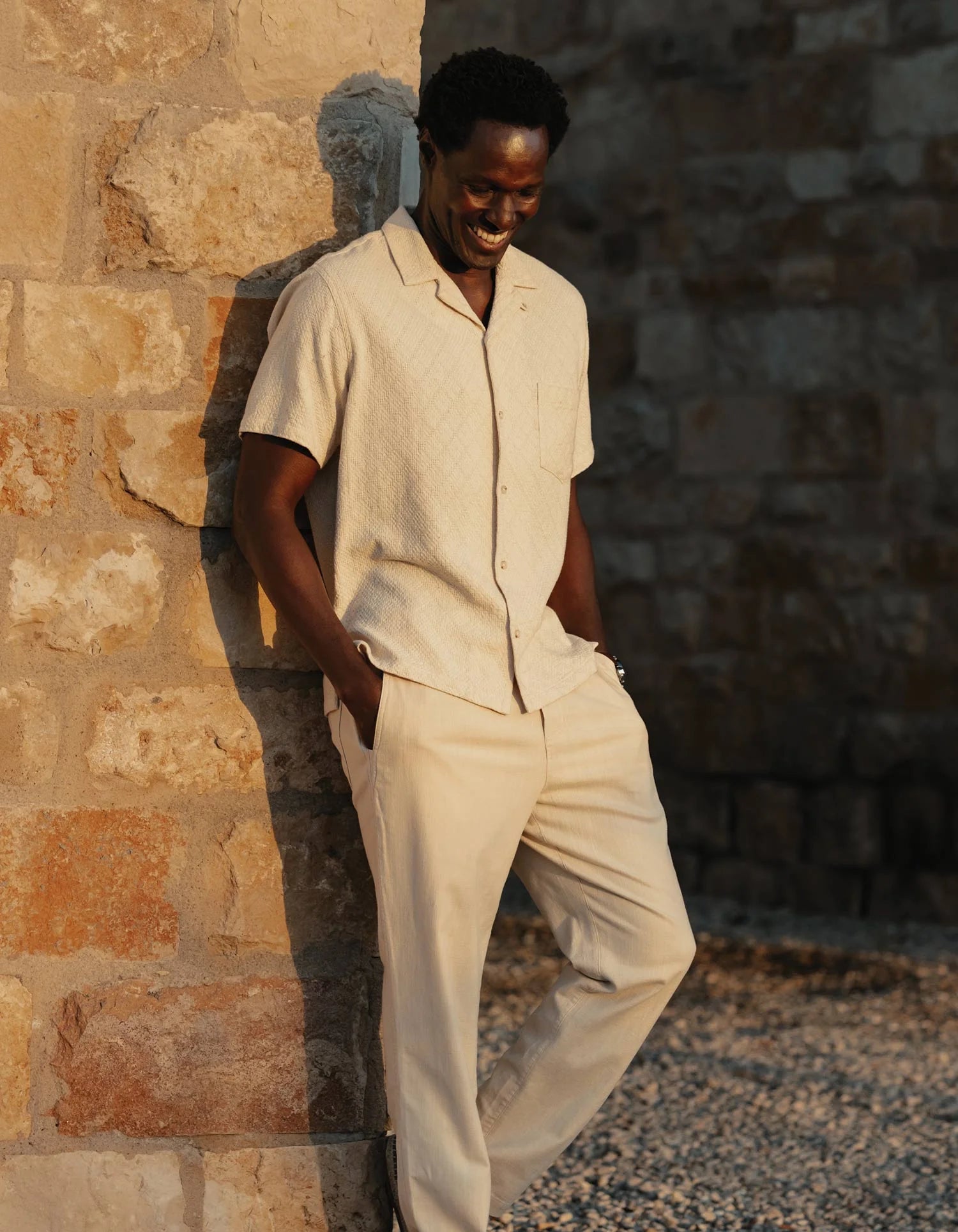 Freshwater Resort Shirt Motivo Chalk