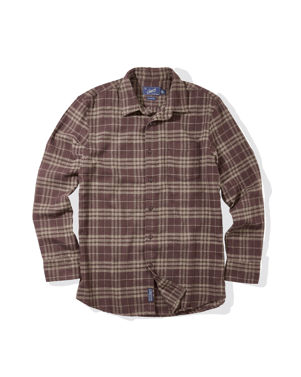 Jaspe Midweight Flannel Brown Khaki