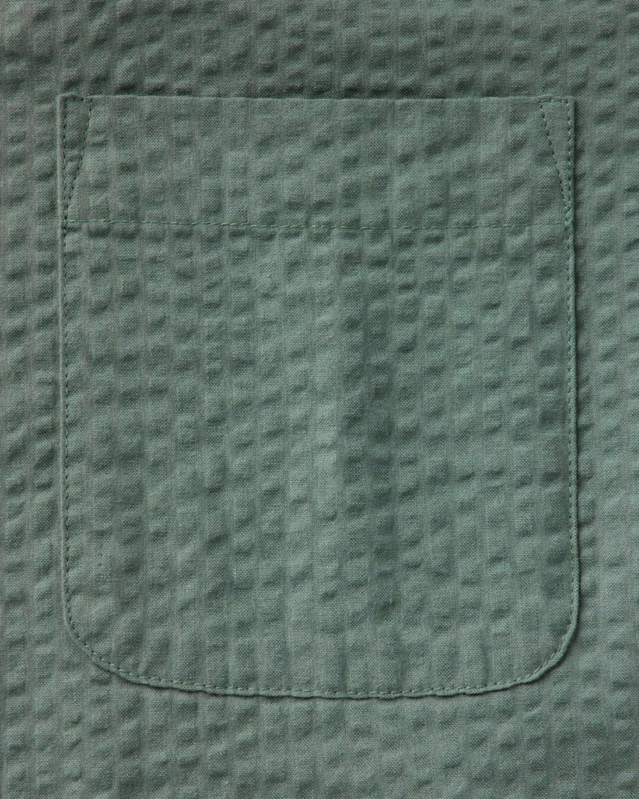 The Short Sleeve Jack Deep Sea Seersucker
