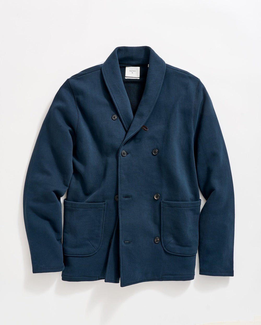John Shawl Cardigan Carbon Blue