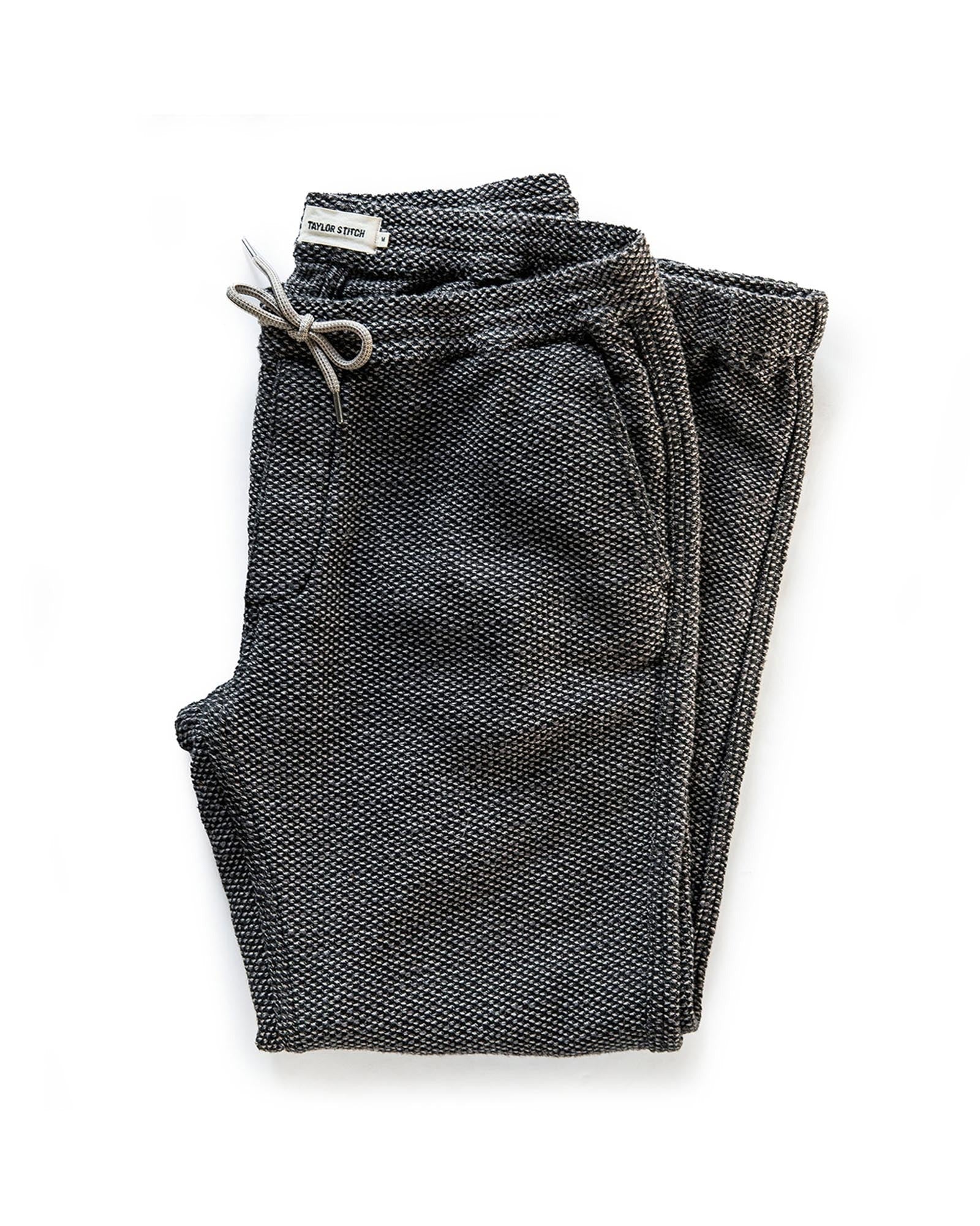 The Apres Pant Charcoal Sashiko