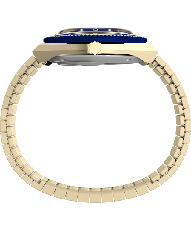 Q Timex® 36mm Stainless Steel Expansion Band Watch