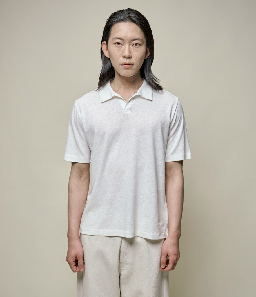 Good Basics Linen Polo White