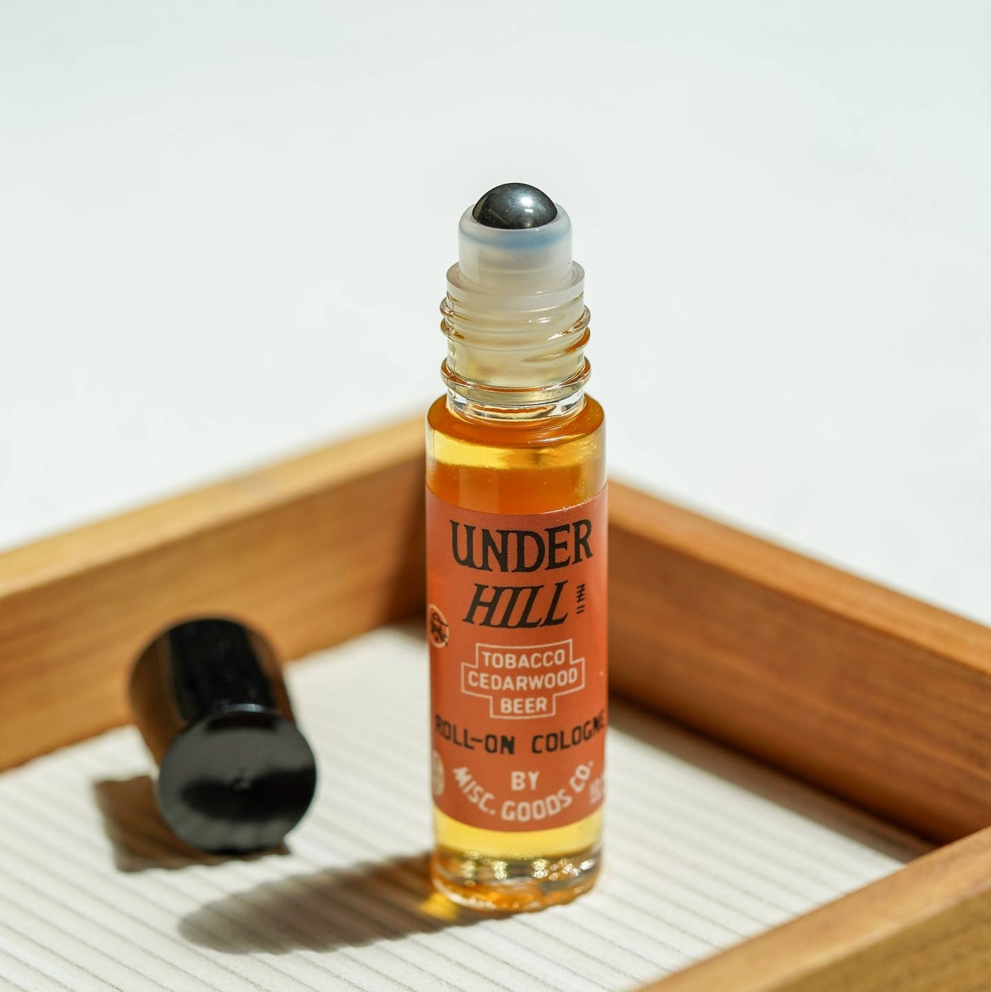 Underhill Roll-On Cologne – Tobacco, Cedar & Ale