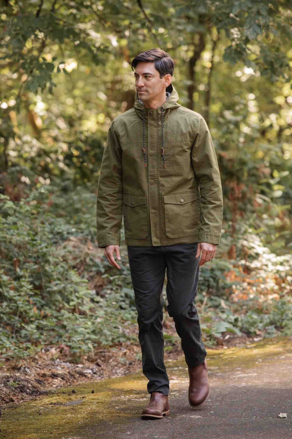 Marshall Jacket Olive Waxed Canvas