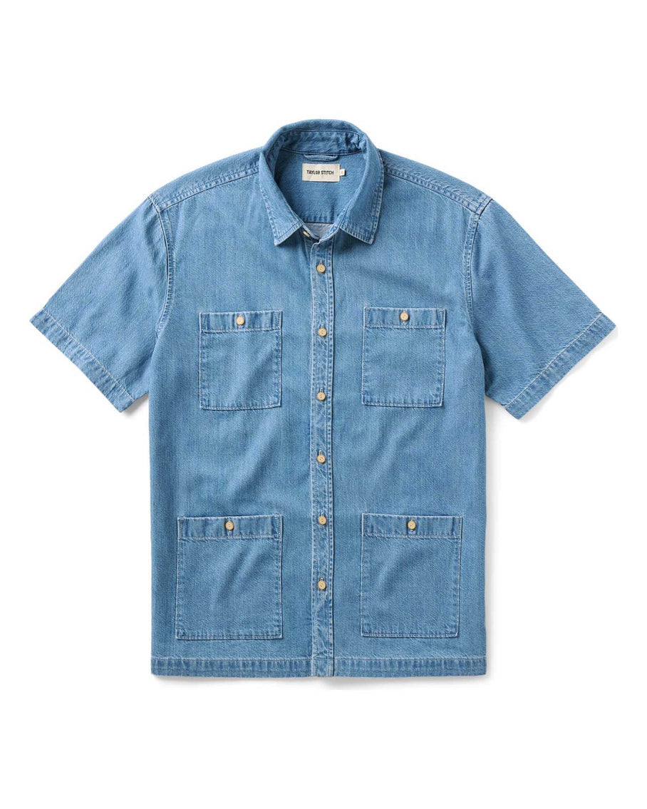 The Gulf Shirt Washed Indigo Twill