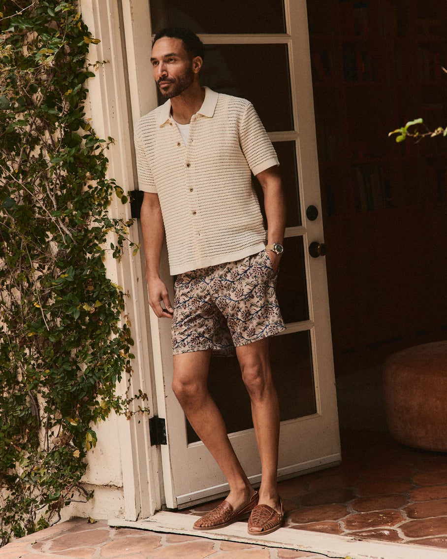 The Monterrey Sweater Polo Vintage White Crochet