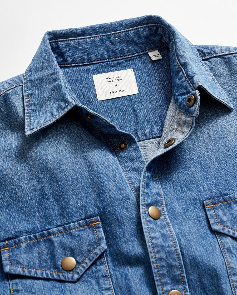 Shoals Denim Shirt Light Indigo