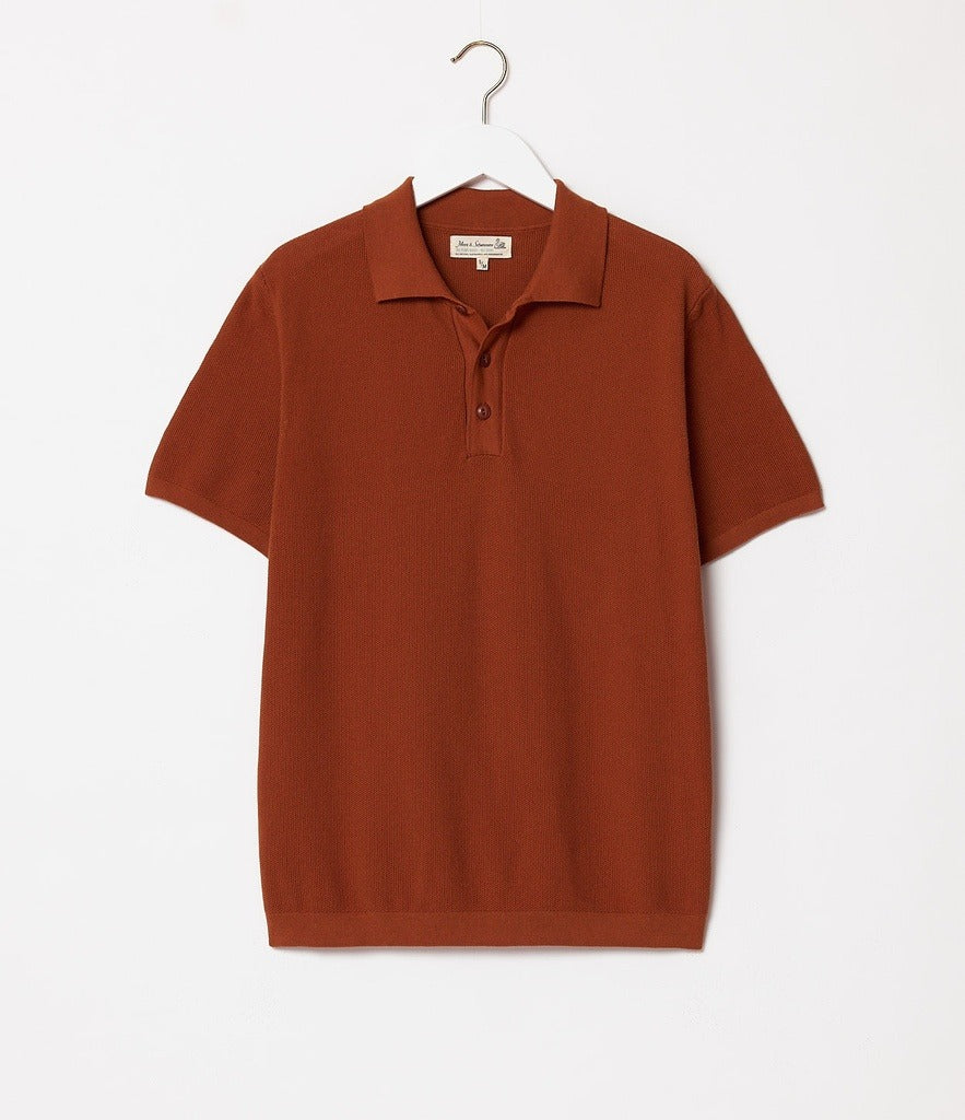 All Good! Knitted Polo Caramel