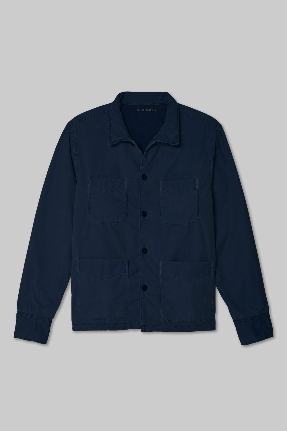 Poplin Camp Shirt Jacket Navy