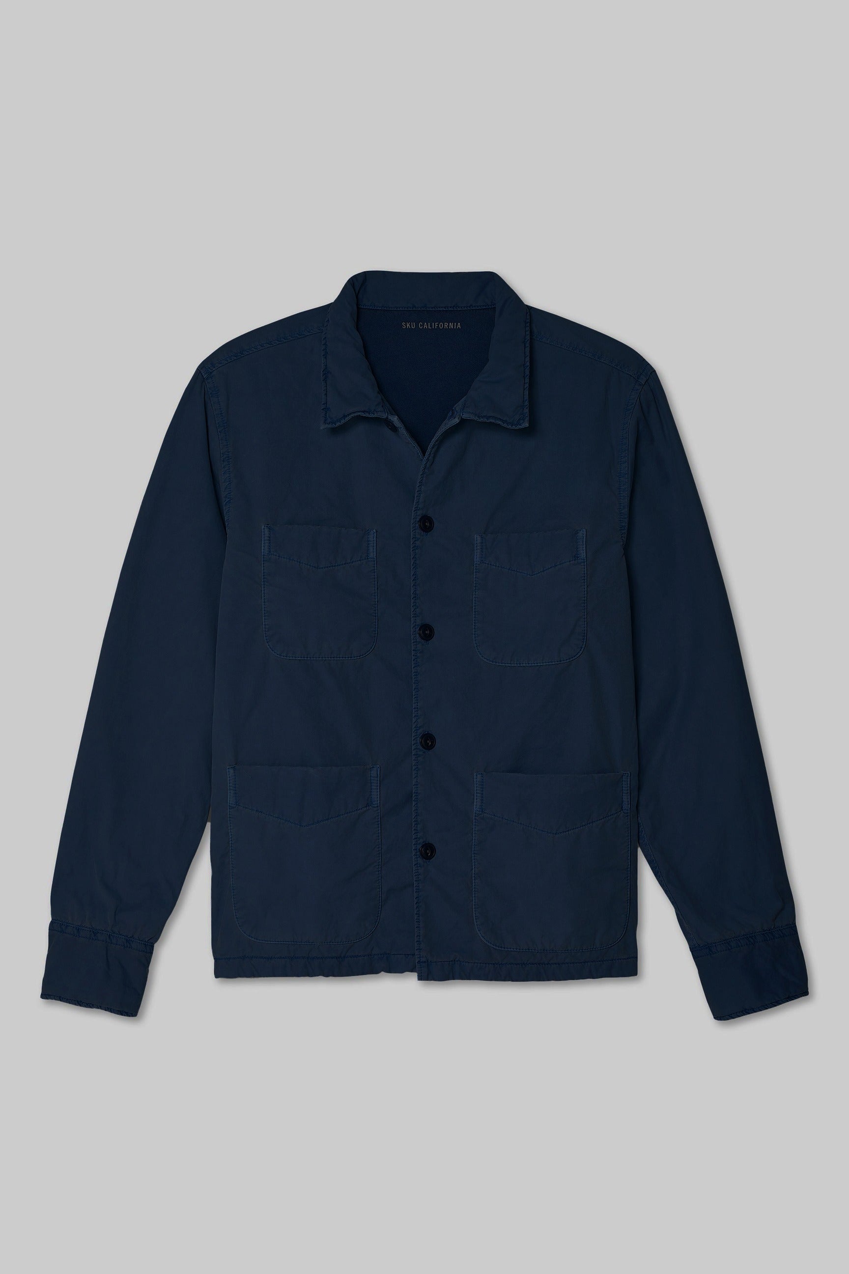 Poplin Camp Shirt Jacket Navy