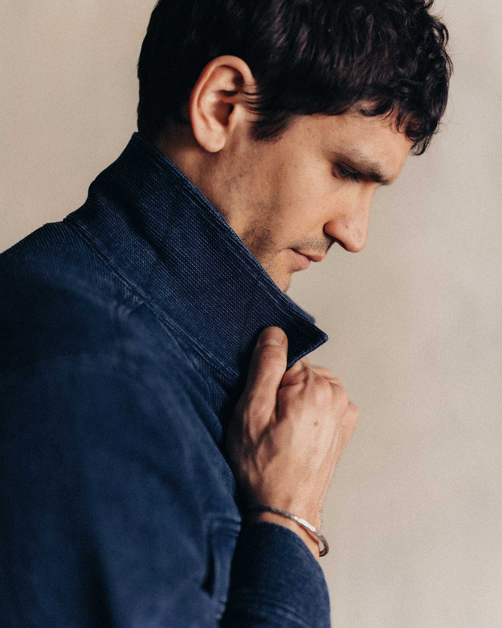 The Long Haul Jacket Rinsed Indigo Waffle