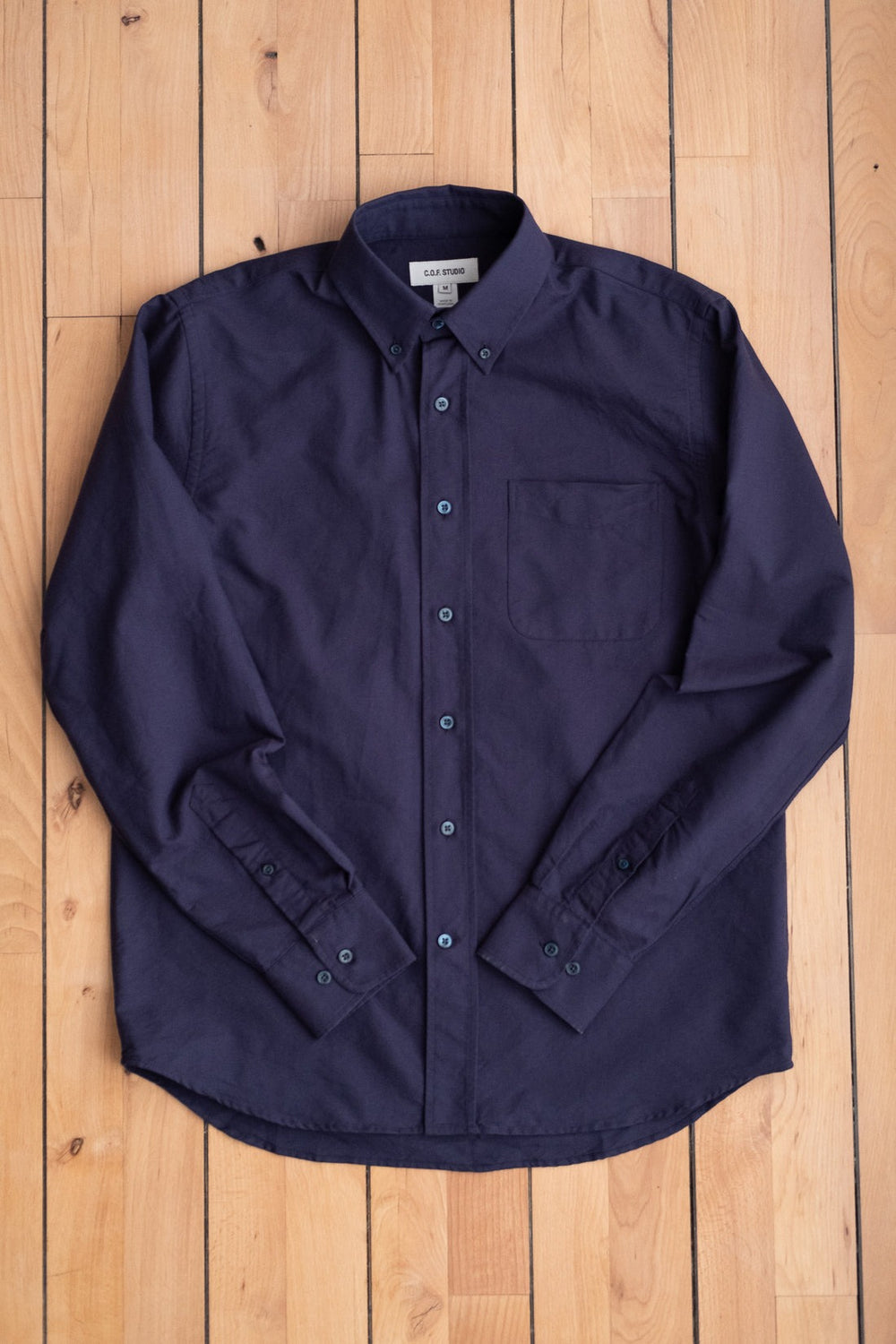 Button Down American Oxford Dark Blue