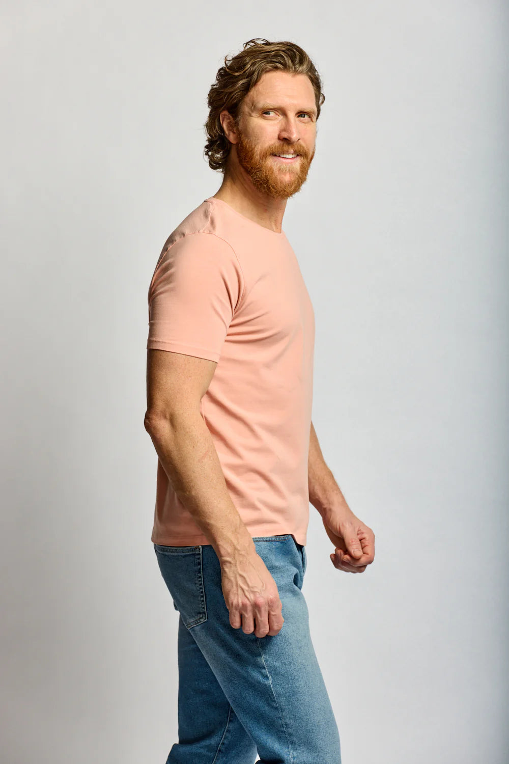 Crew Neck T-Shirt Rosewood