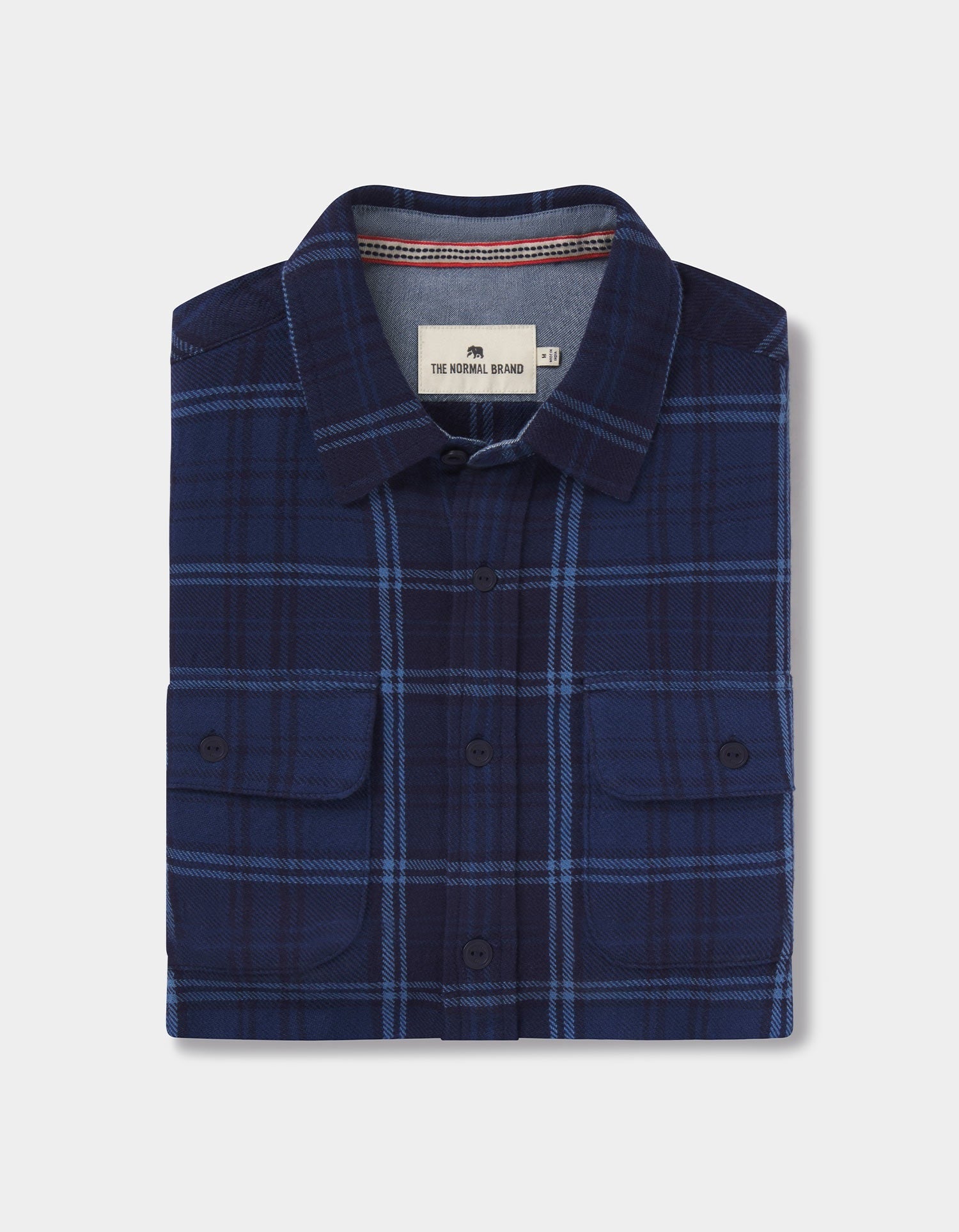 Mountain Overshirt Indigo Plaid