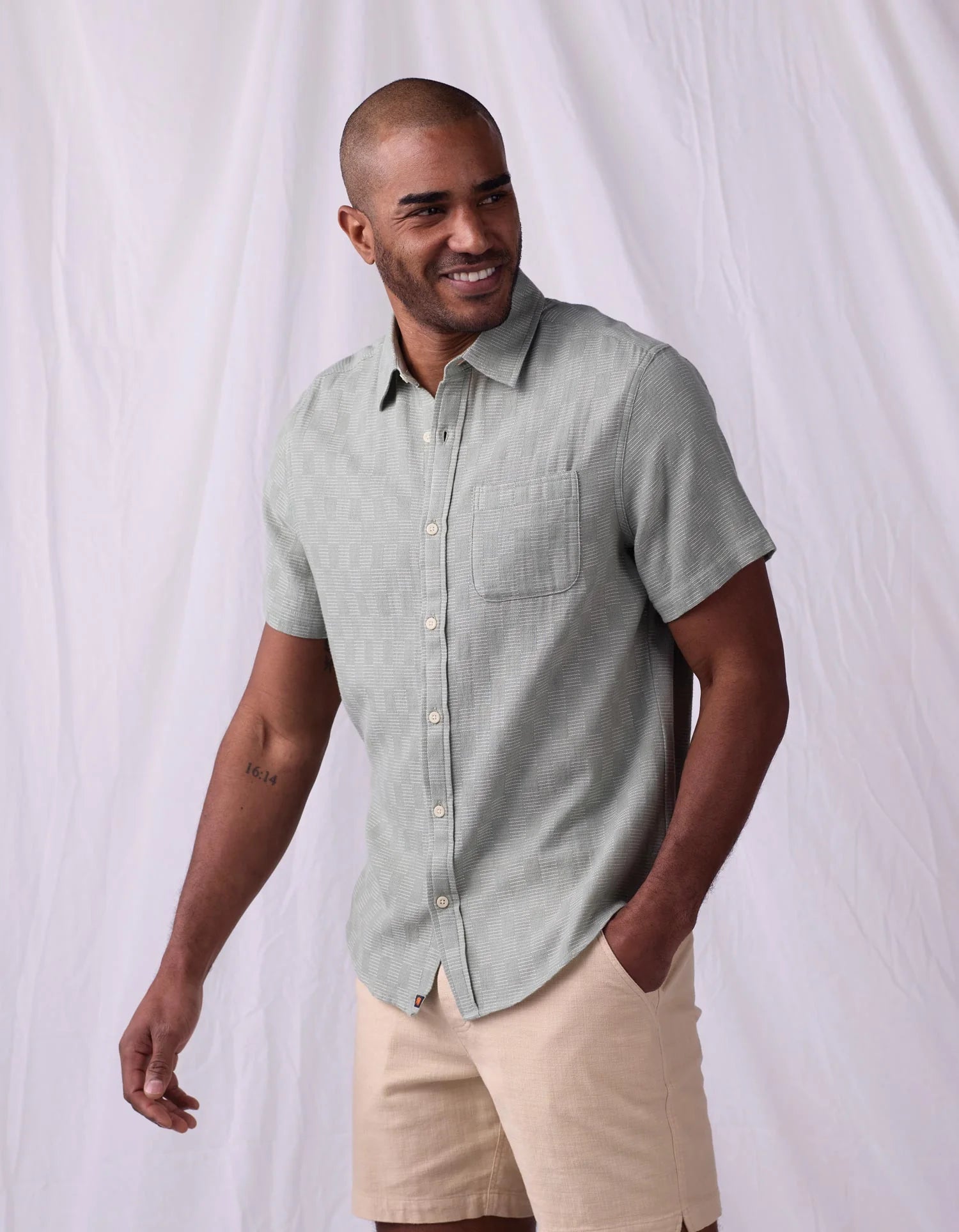Freshwater Button Up Shirt Juniper Check