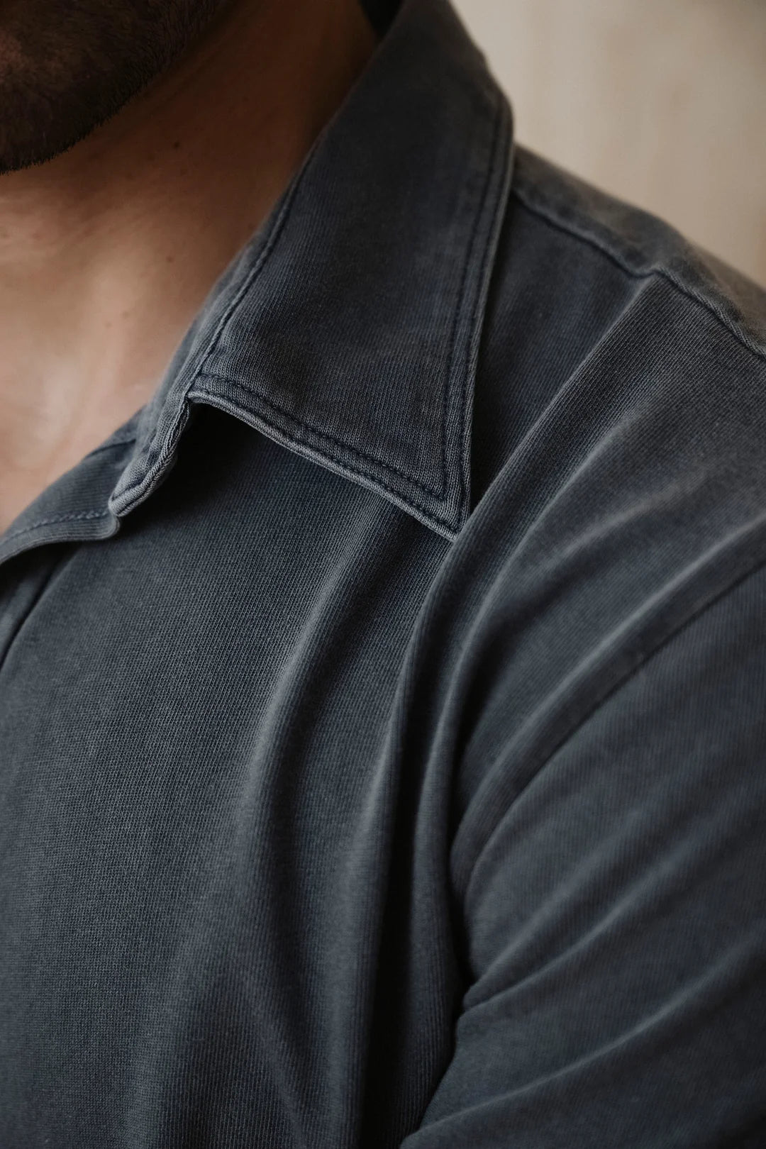 SS Organic Recycled Easy Shirt Faded Navy