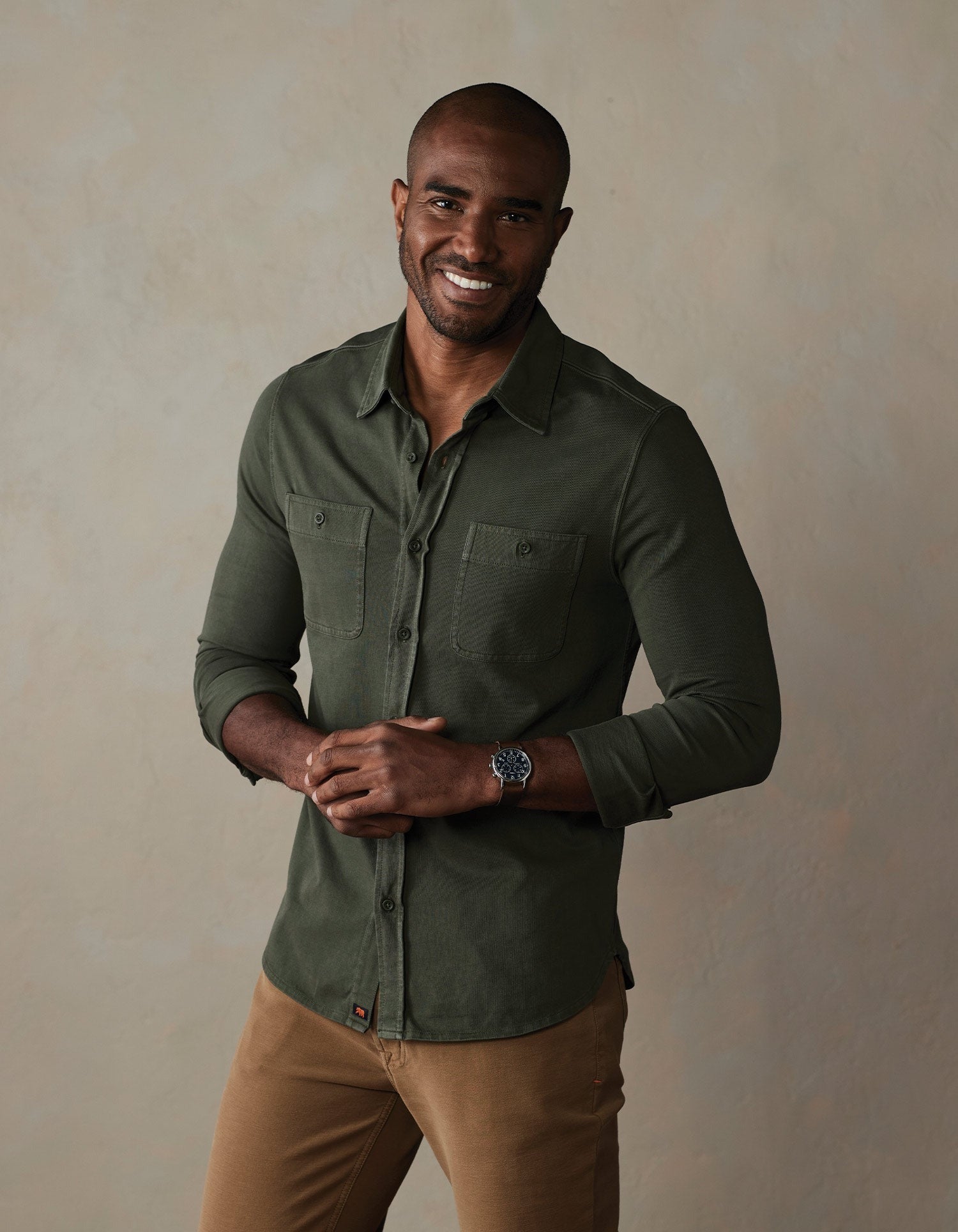 Lennox Jersey Button Up Alpine