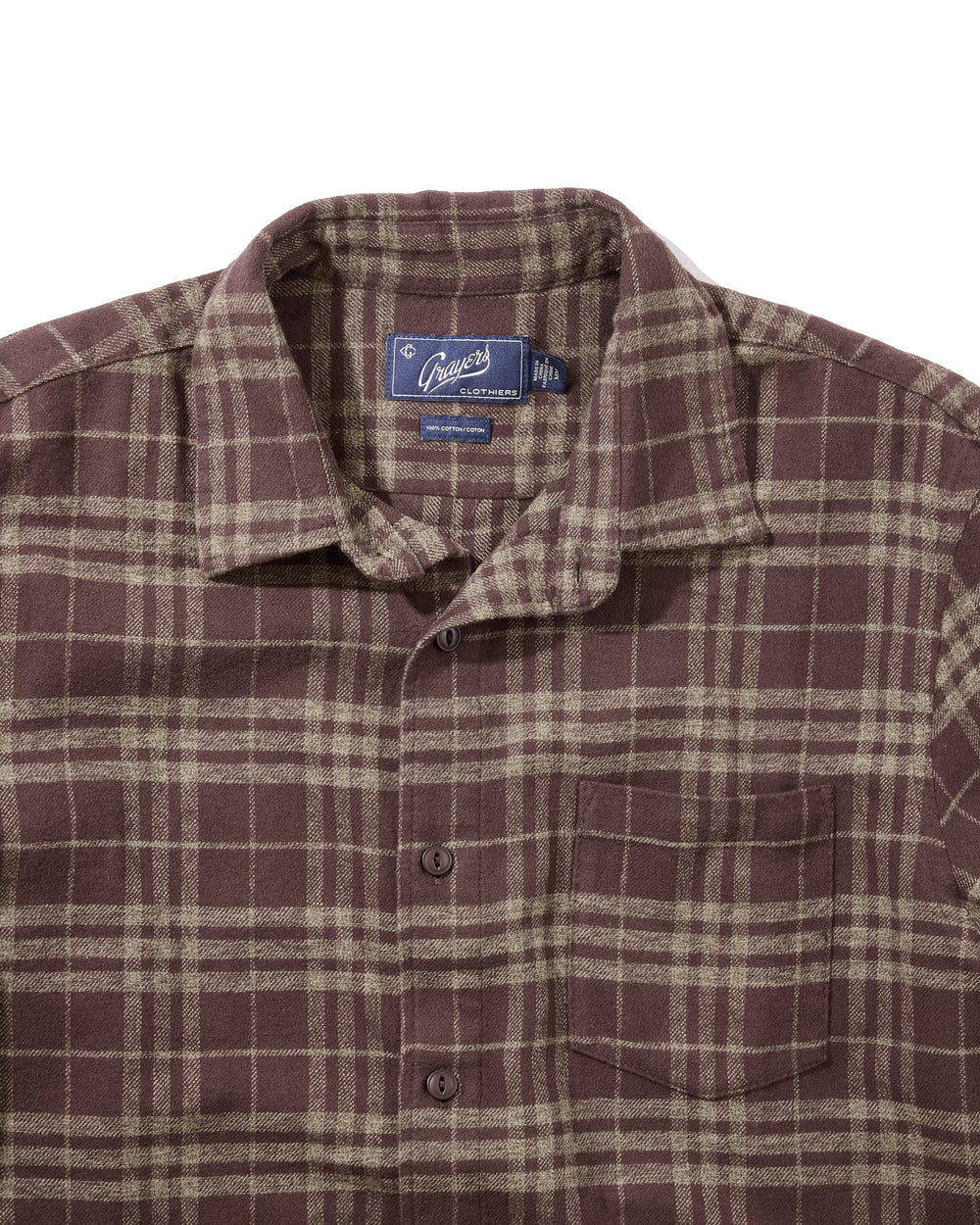 Jaspe Midweight Flannel Brown Khaki