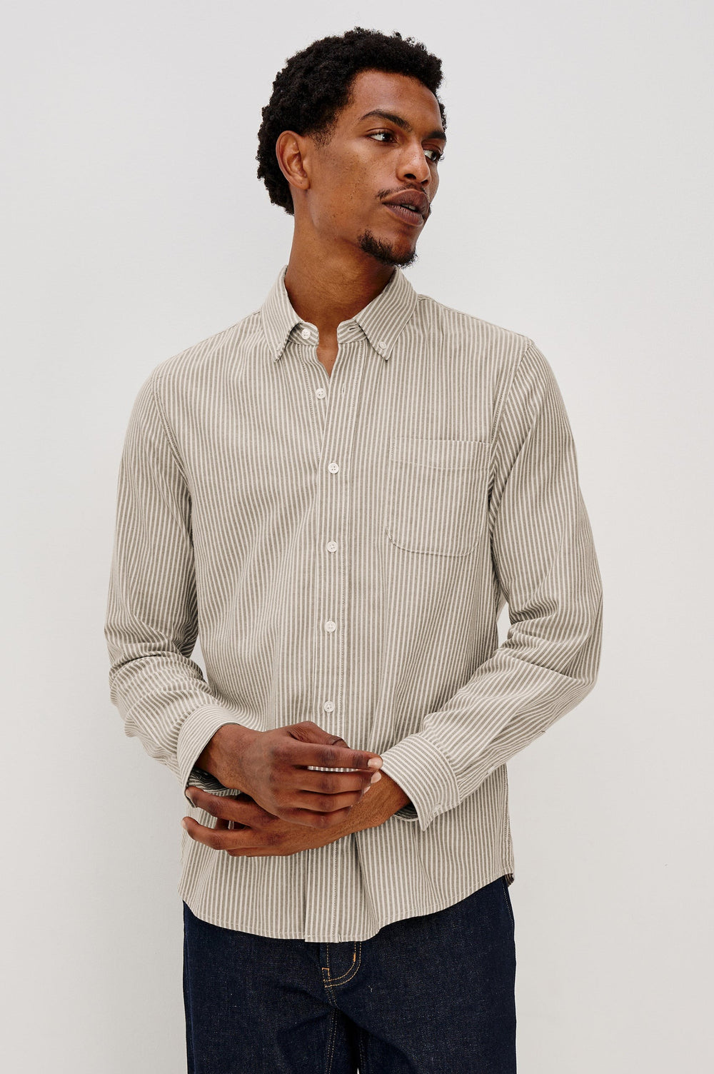 Vance Cedar Oat Stripe