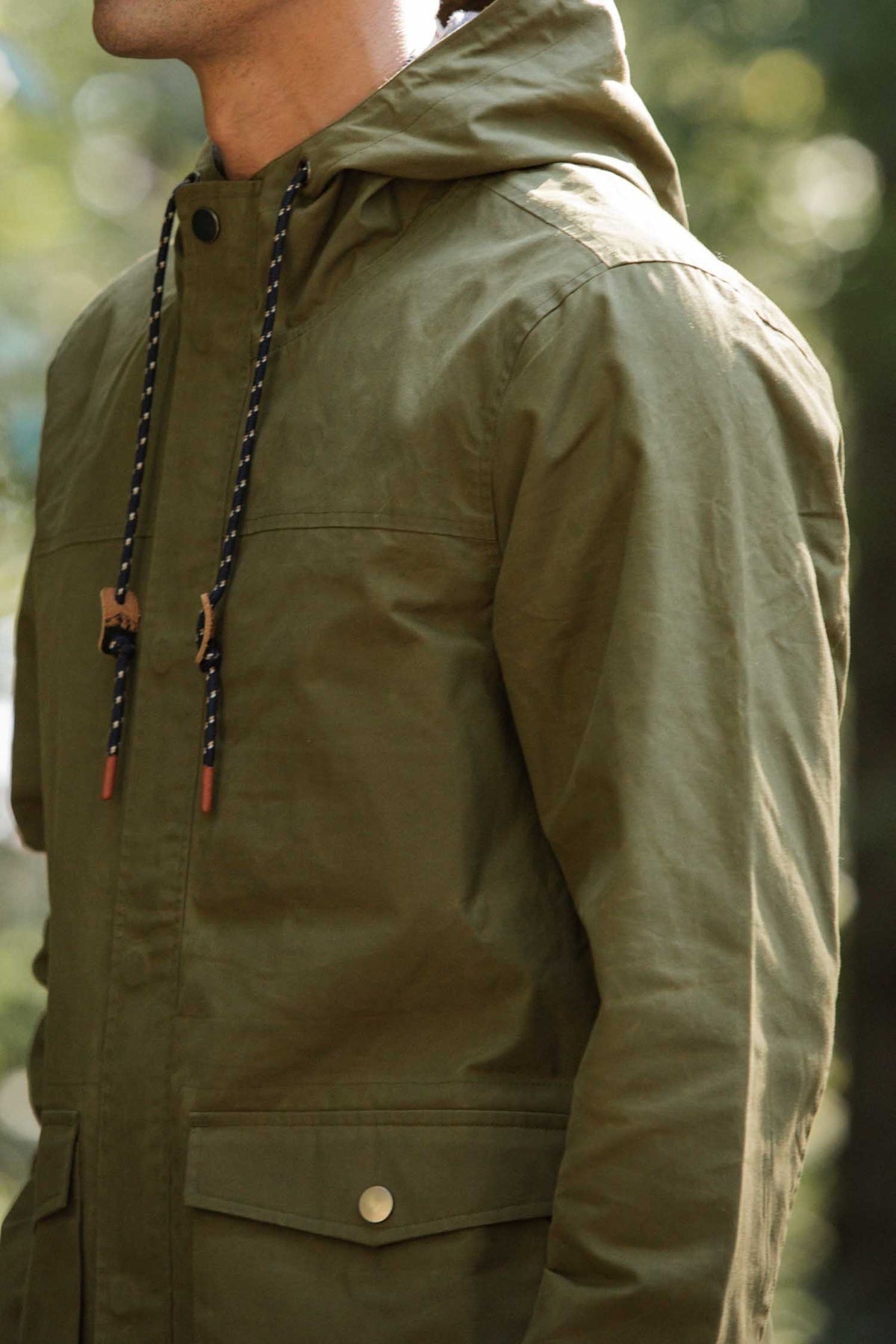 Marshall Jacket Olive Waxed Canvas