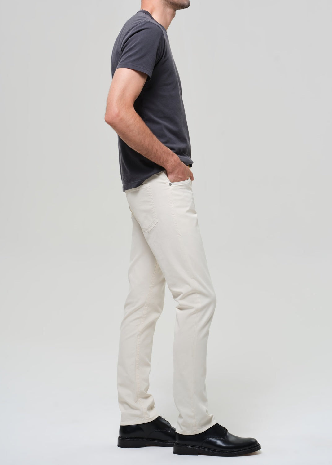 Gage in Italian Canvas Almond (Lt Beige)