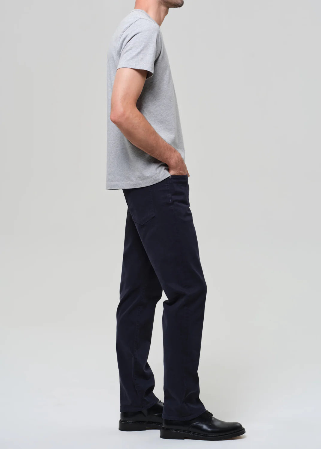 Elijah in Stretch Linen Navy