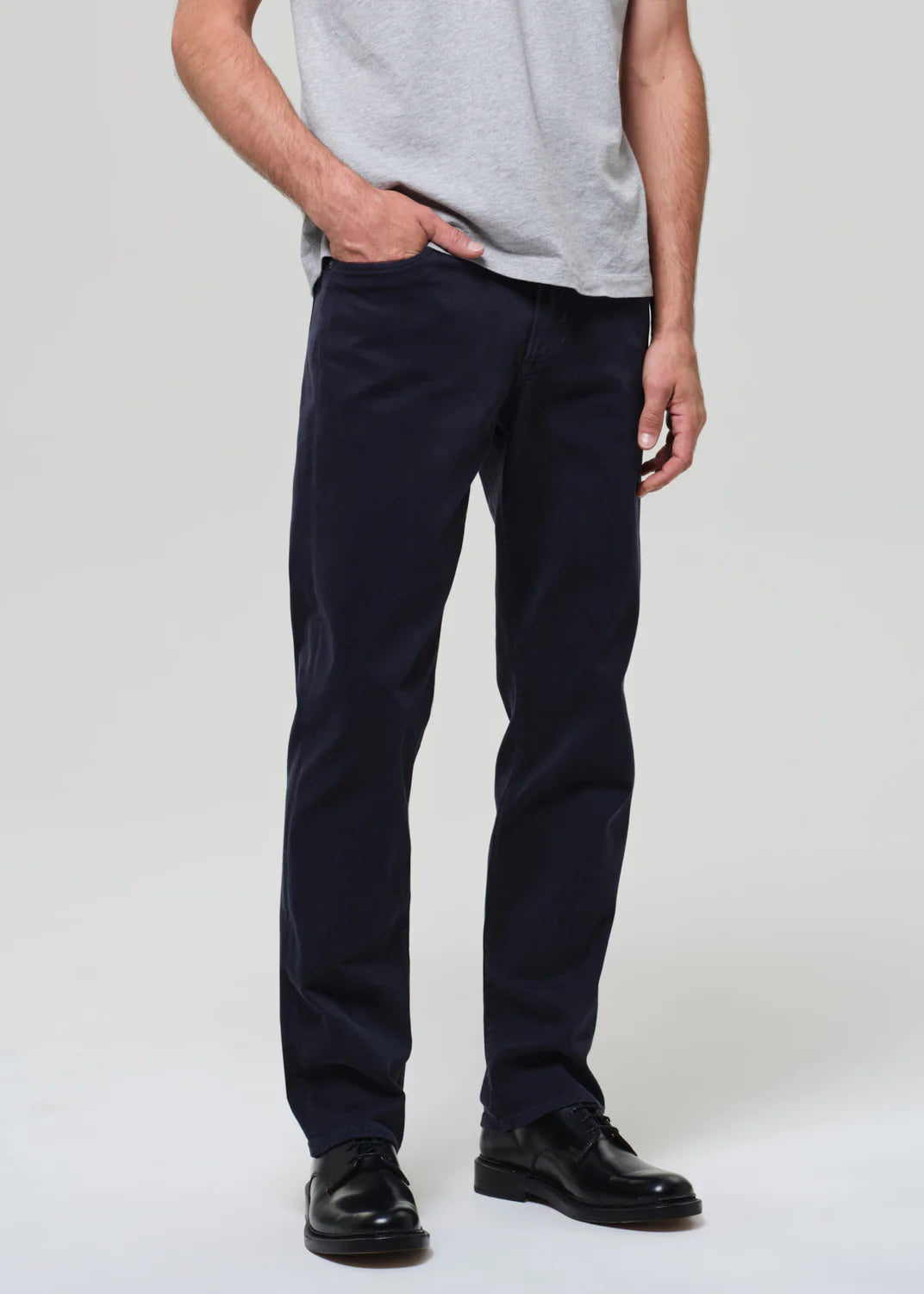 Elijah in Stretch Linen Navy