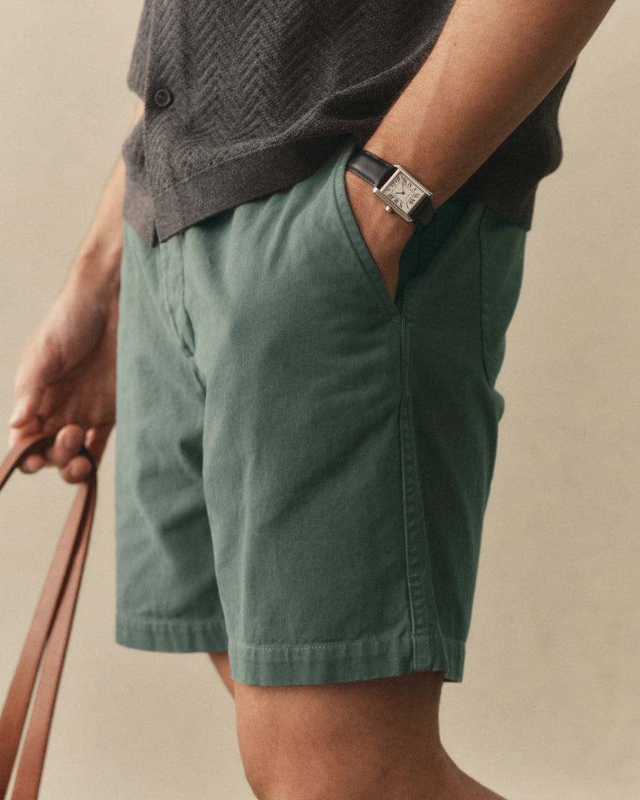 The Apres Short Organic Deep Sea Foundation Twill