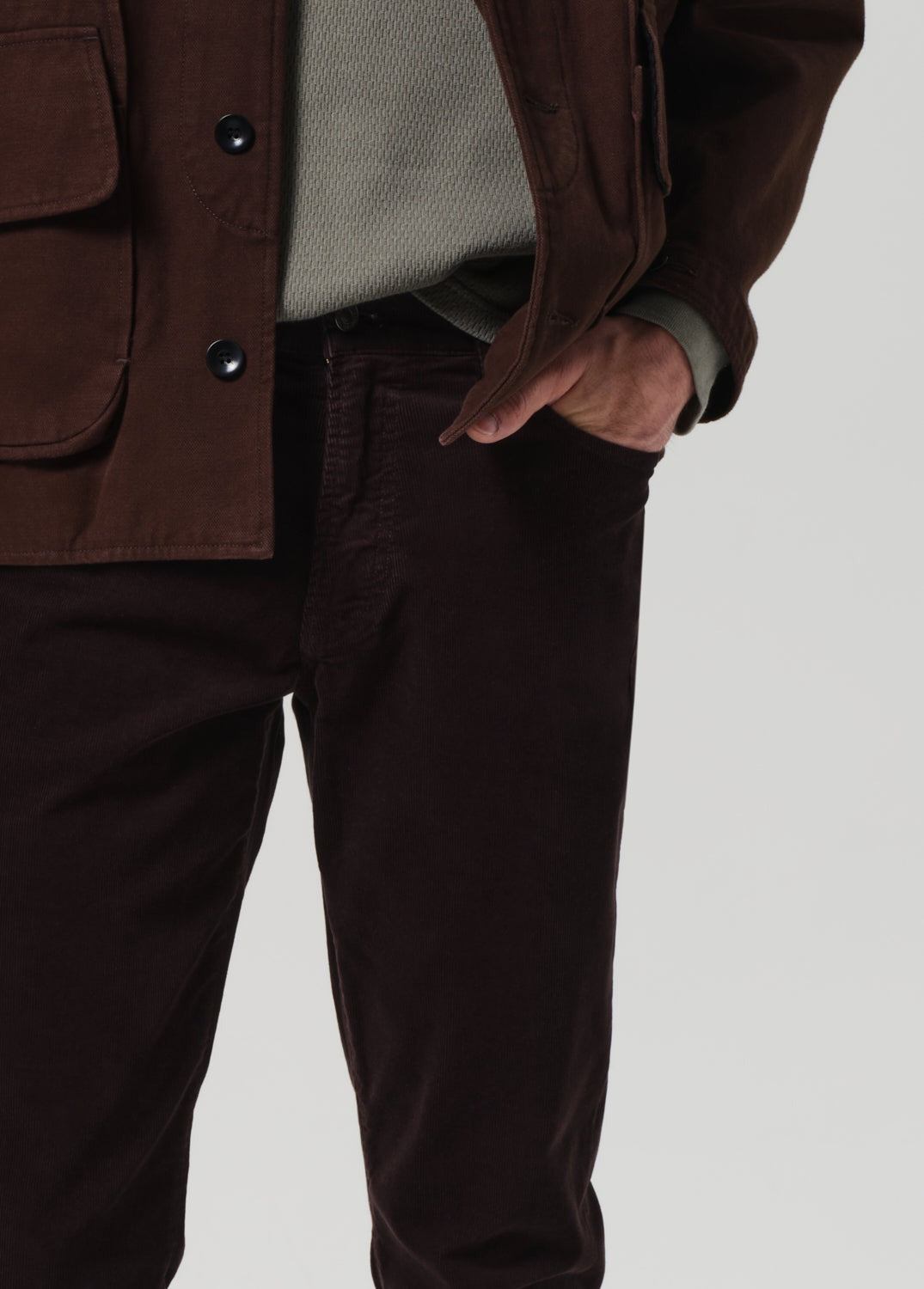Gage in Corduroy Dark espresso