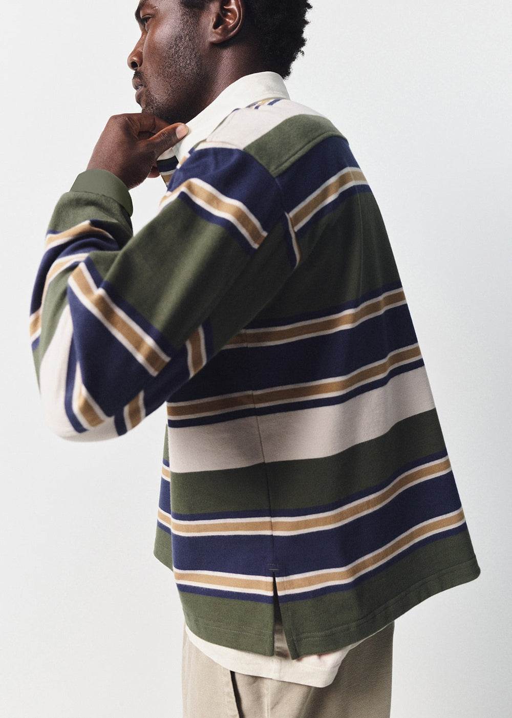 Rugby Shirt Green Rugby Stripe