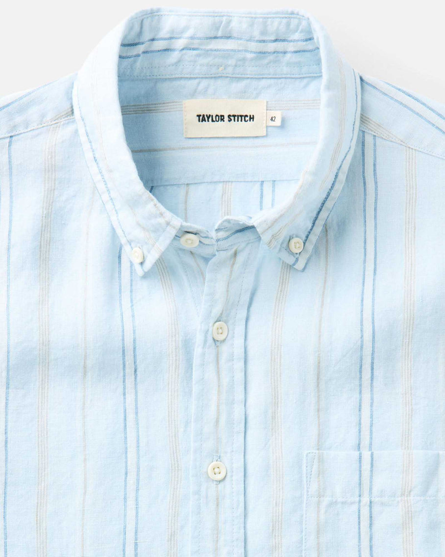 The Jack Blue Sky Stripe Linen