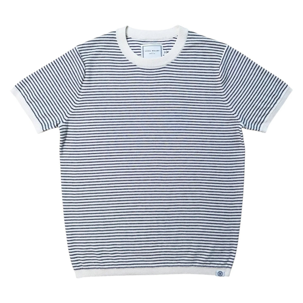 Seawell Beach Stripe Tee Cream