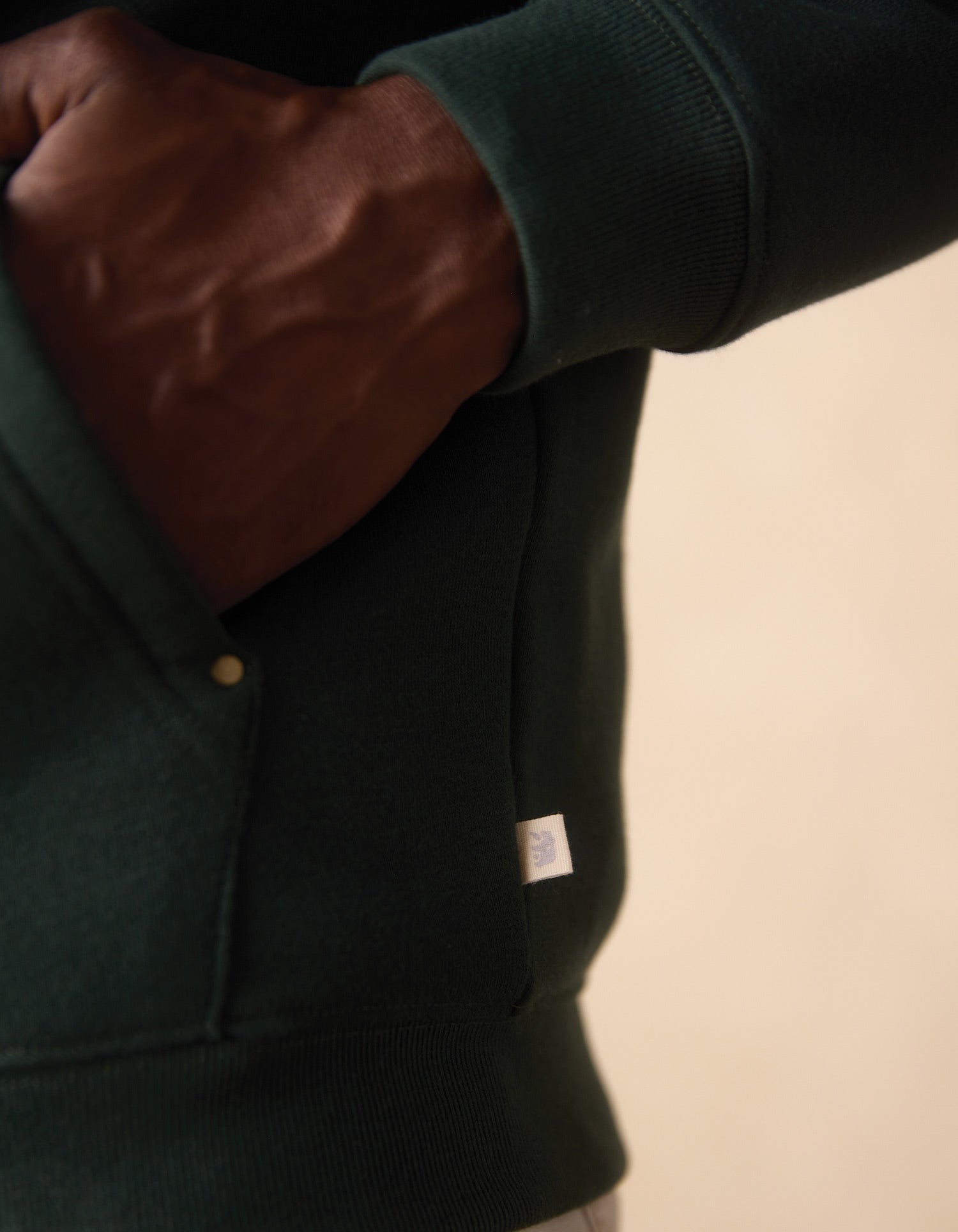 Normal Fleece Full Zip Hoodie Varsity Green