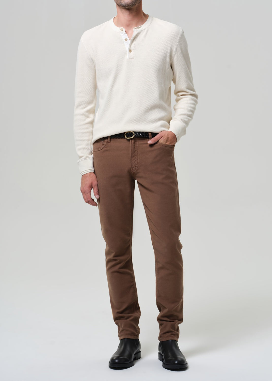 Adler in French Terry Deep Brown