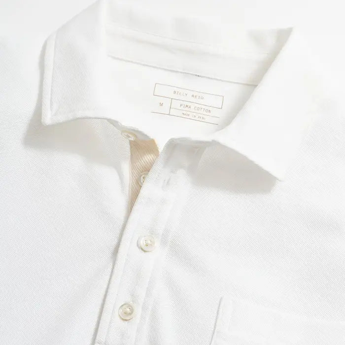 Pique Pensacola Polo White