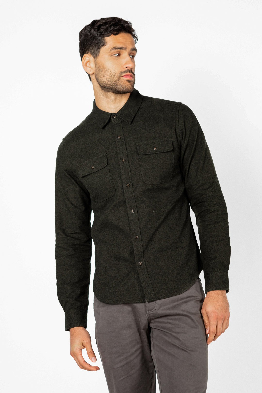 Cole Slim Shirt Loden