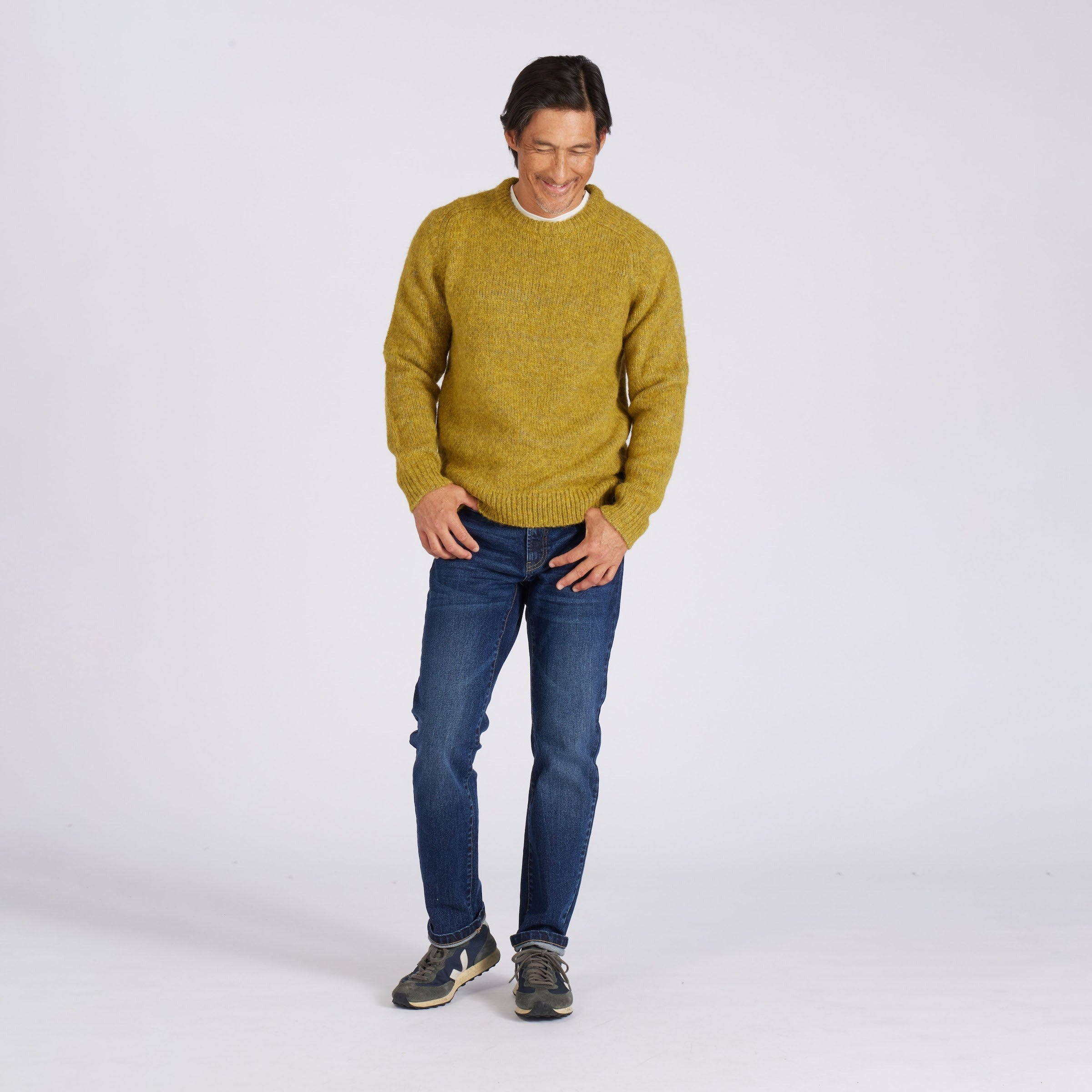 Collegiate Sweater Crew Mustard