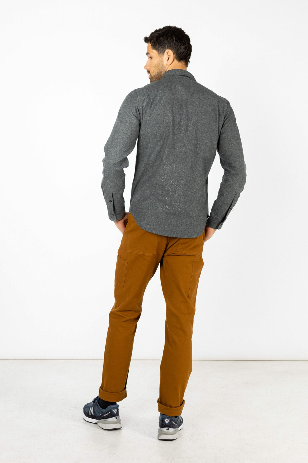 Cole Slim Shirt Stone