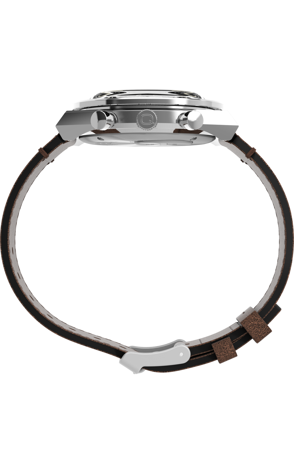 Q Timex Chronograph - 40mm Leather Strap Watch