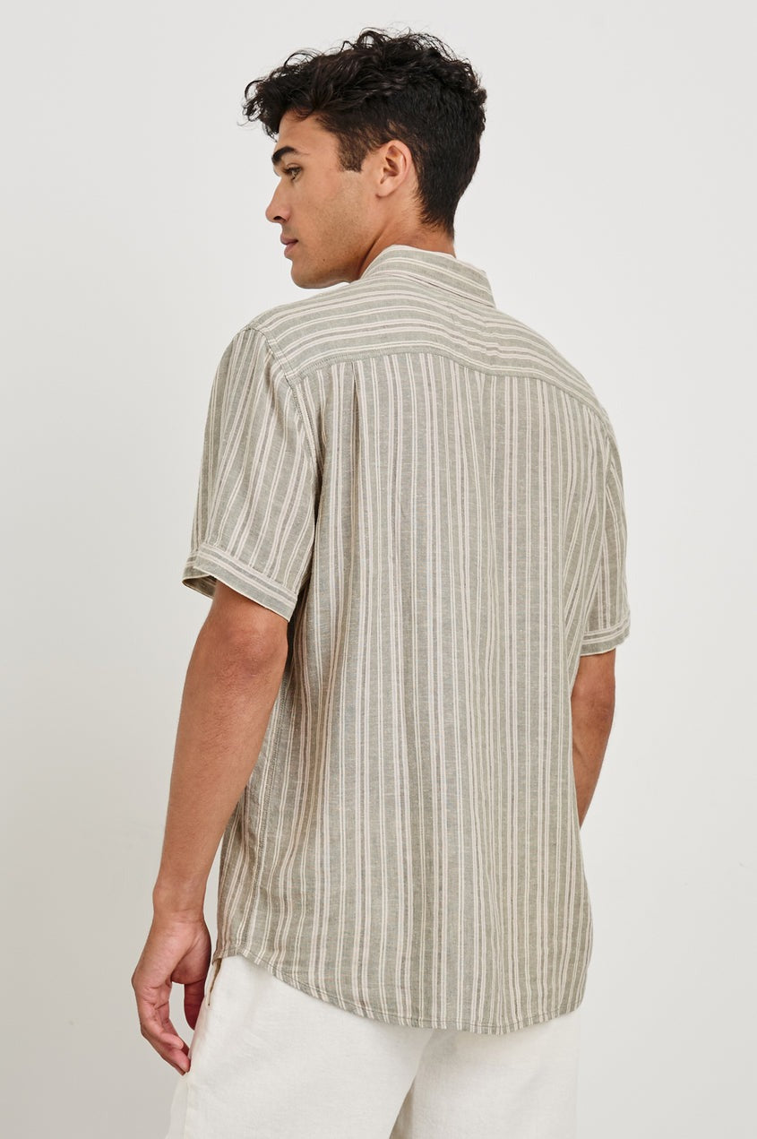 Carson Almond Mauve Stripe