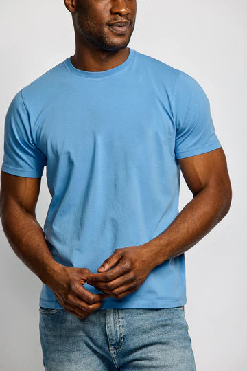 Crew Neck T-Shirt Azure