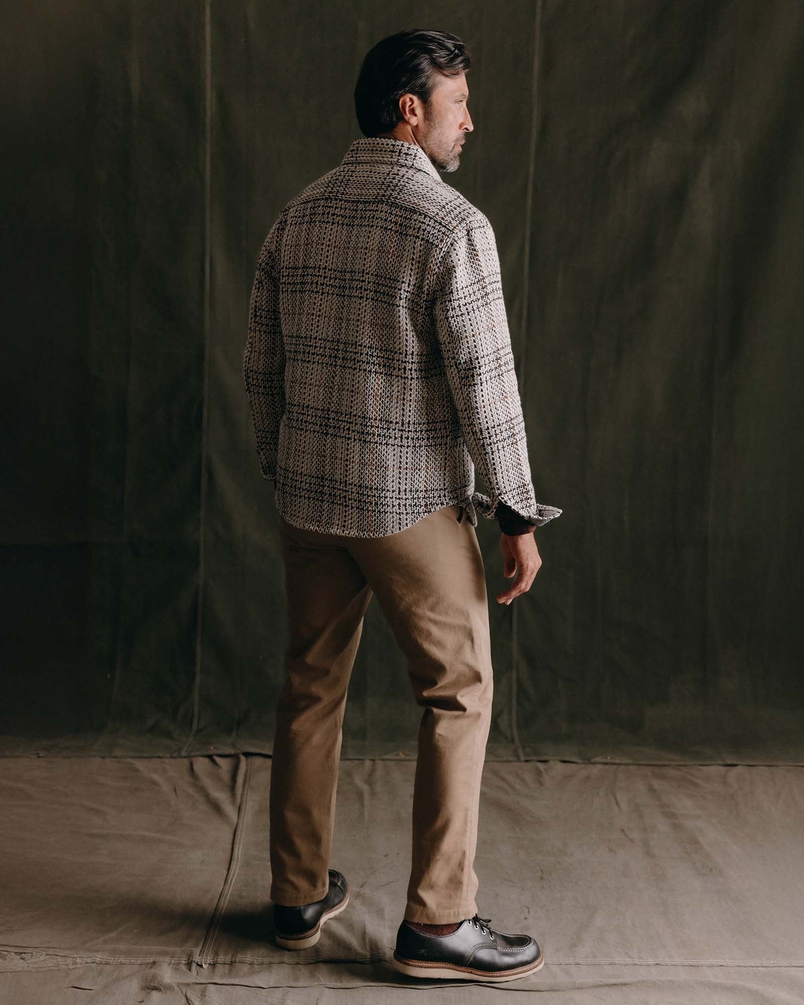 The Cutter Overshirt Stone Plaid