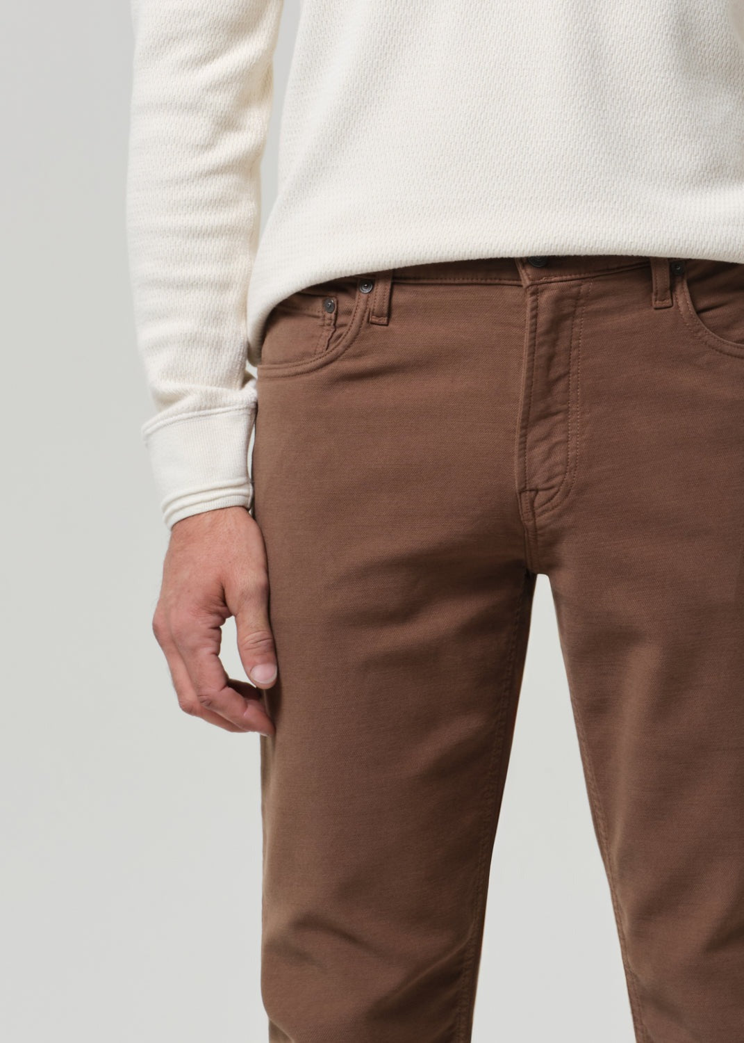 Adler in French Terry Deep Brown