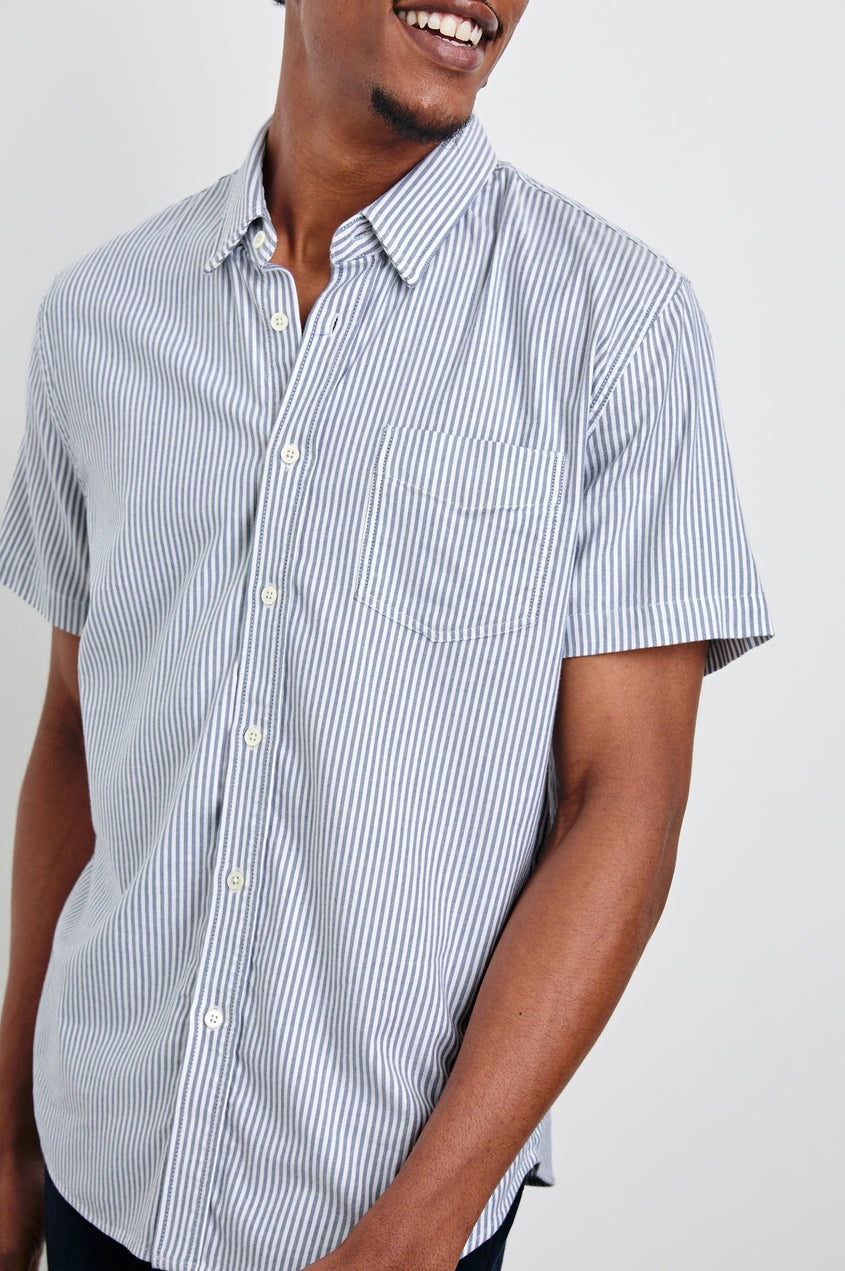 Kieren Blue White Stripe