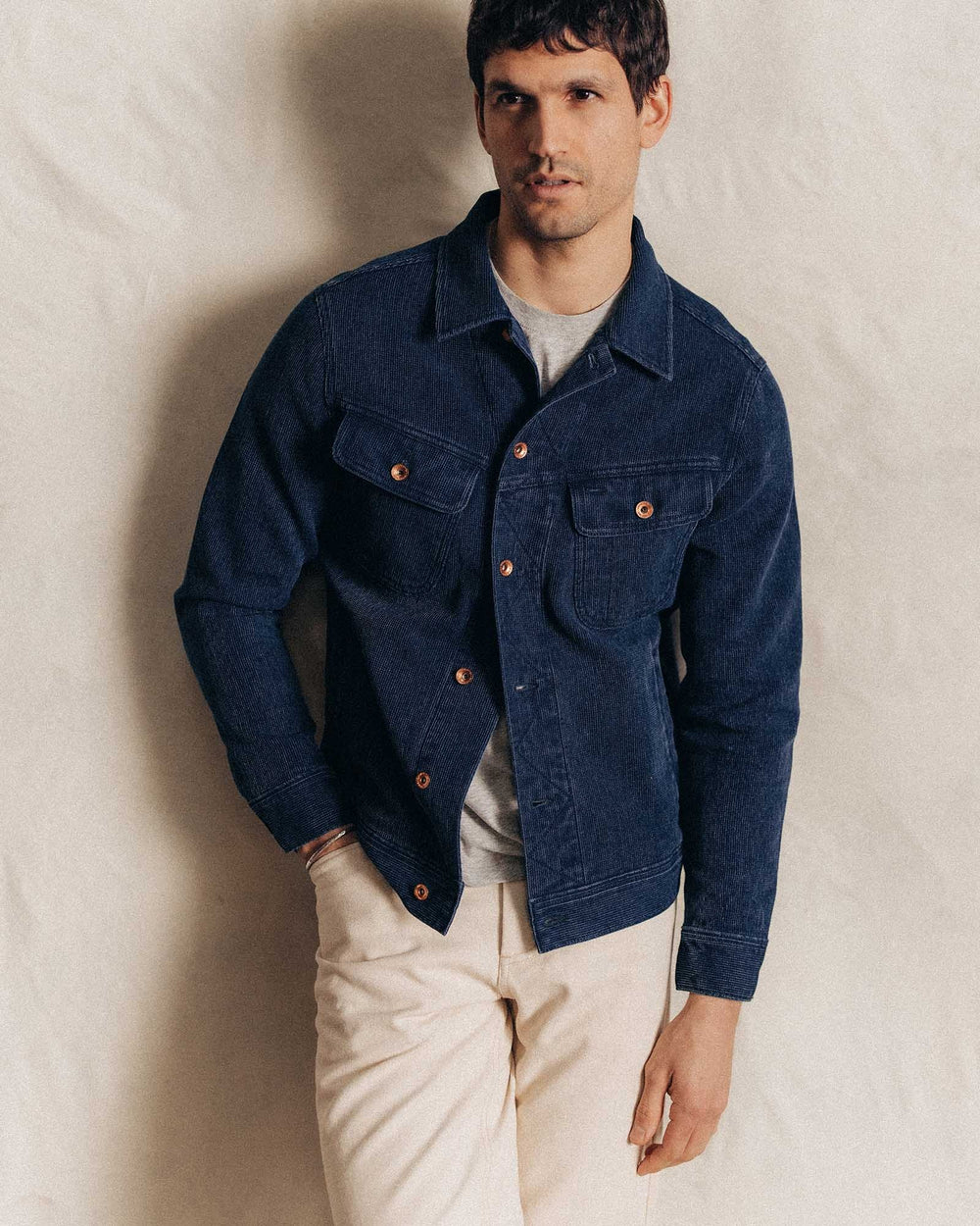 The Long Haul Jacket Rinsed Indigo Waffle