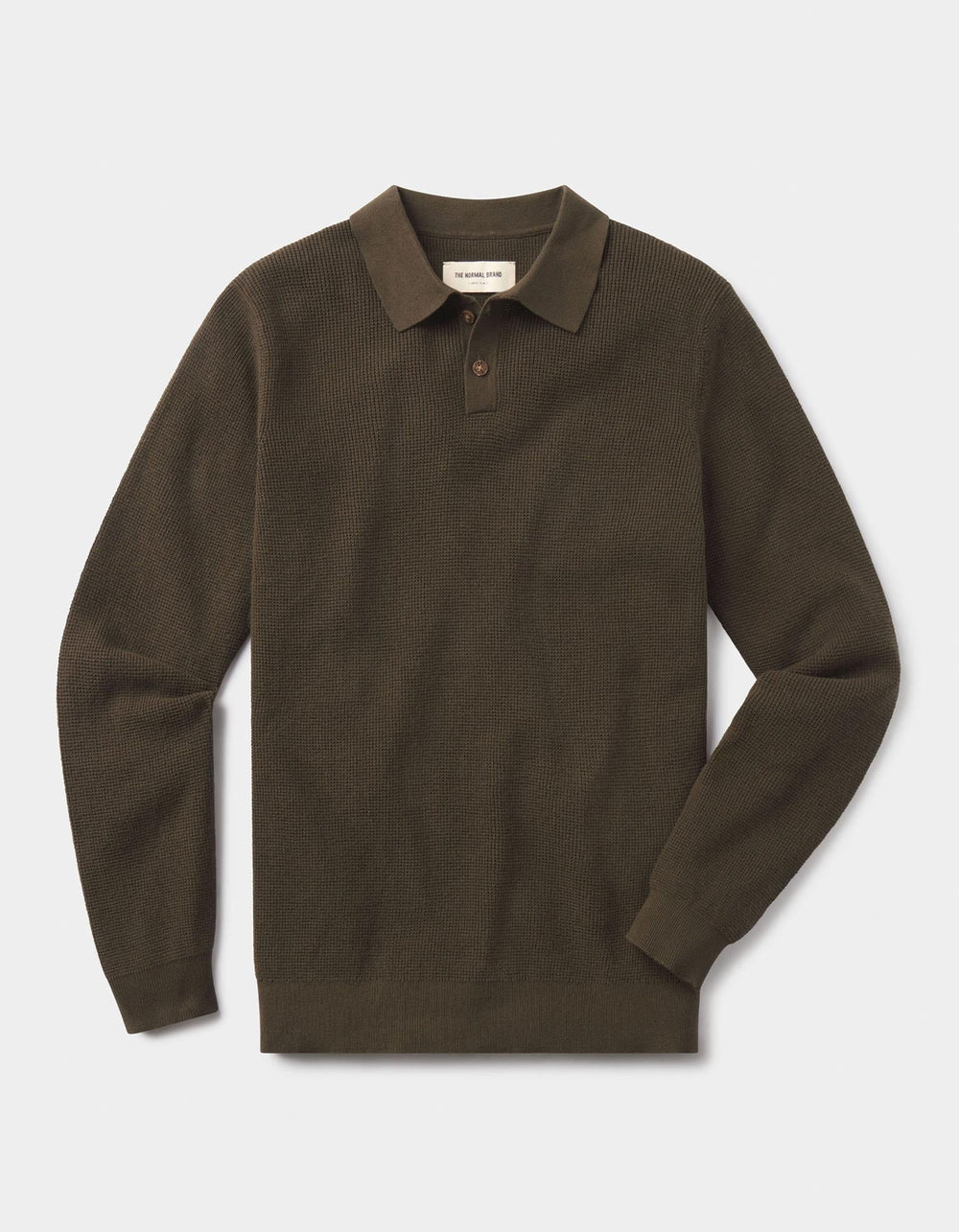 Robles Knit Waffle Stitch Polo Alpine