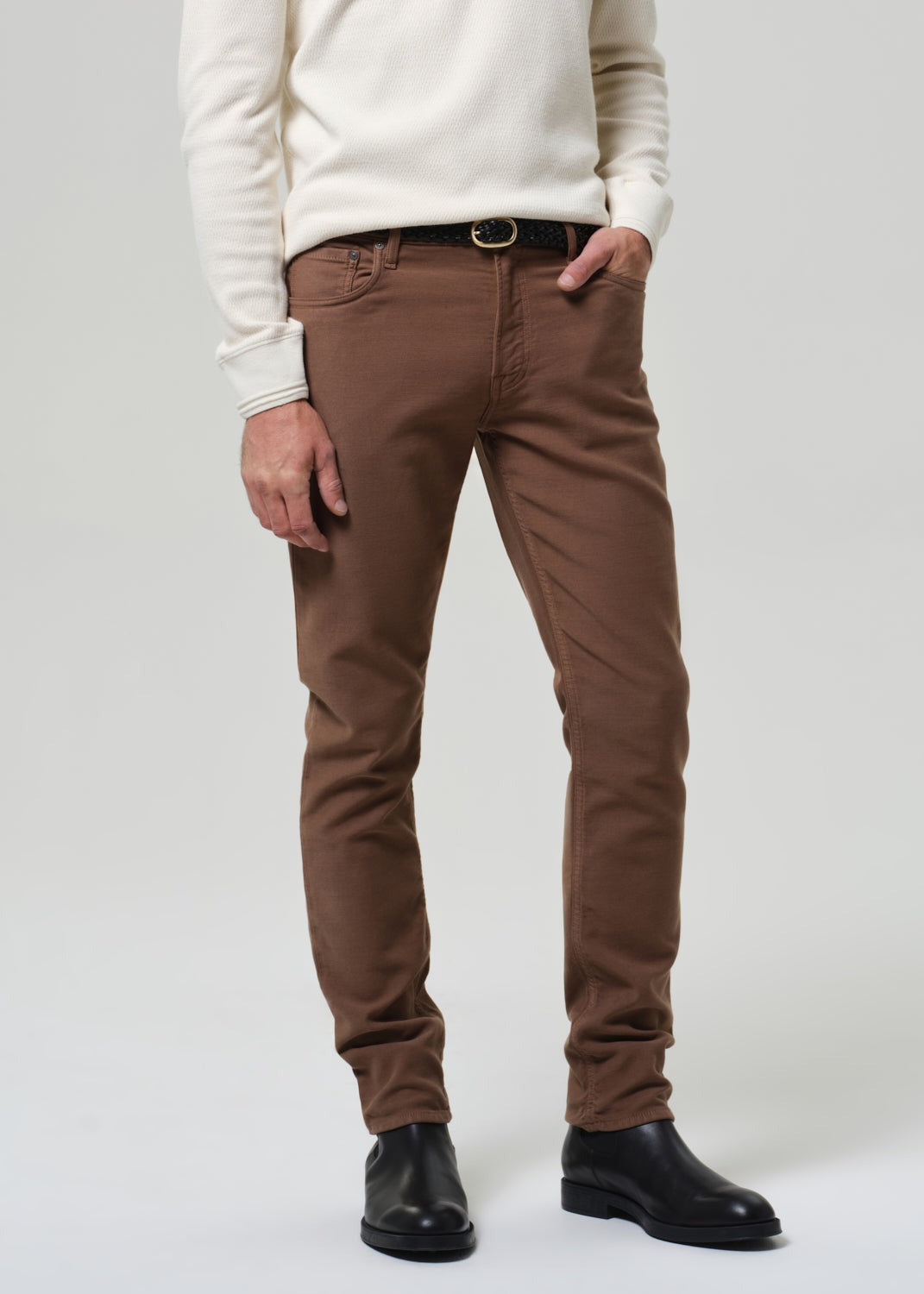 Adler in French Terry Deep Brown