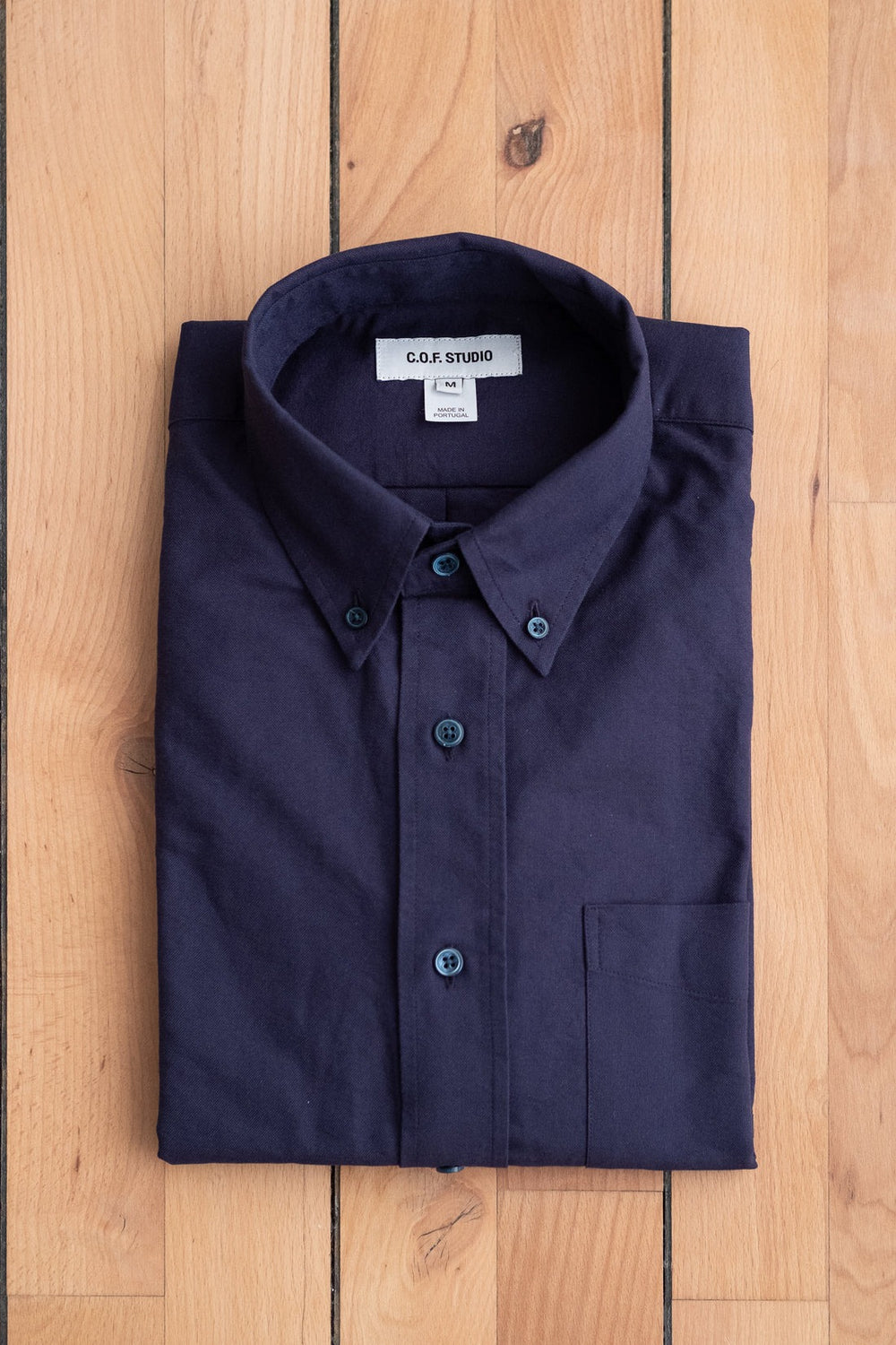 Button Down American Oxford Dark Blue