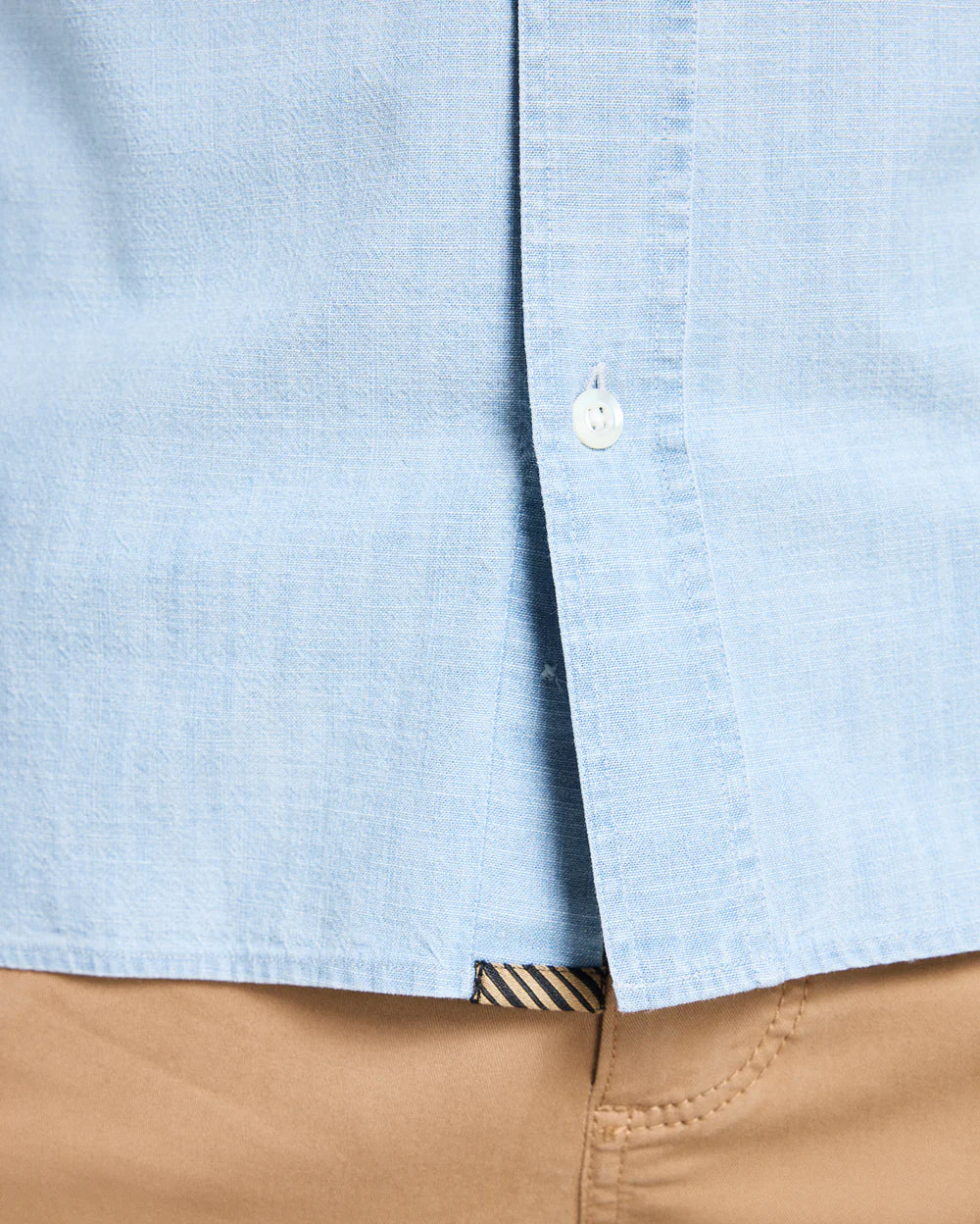Short Sleeve Chambray Donelson Shirt Light Chambray